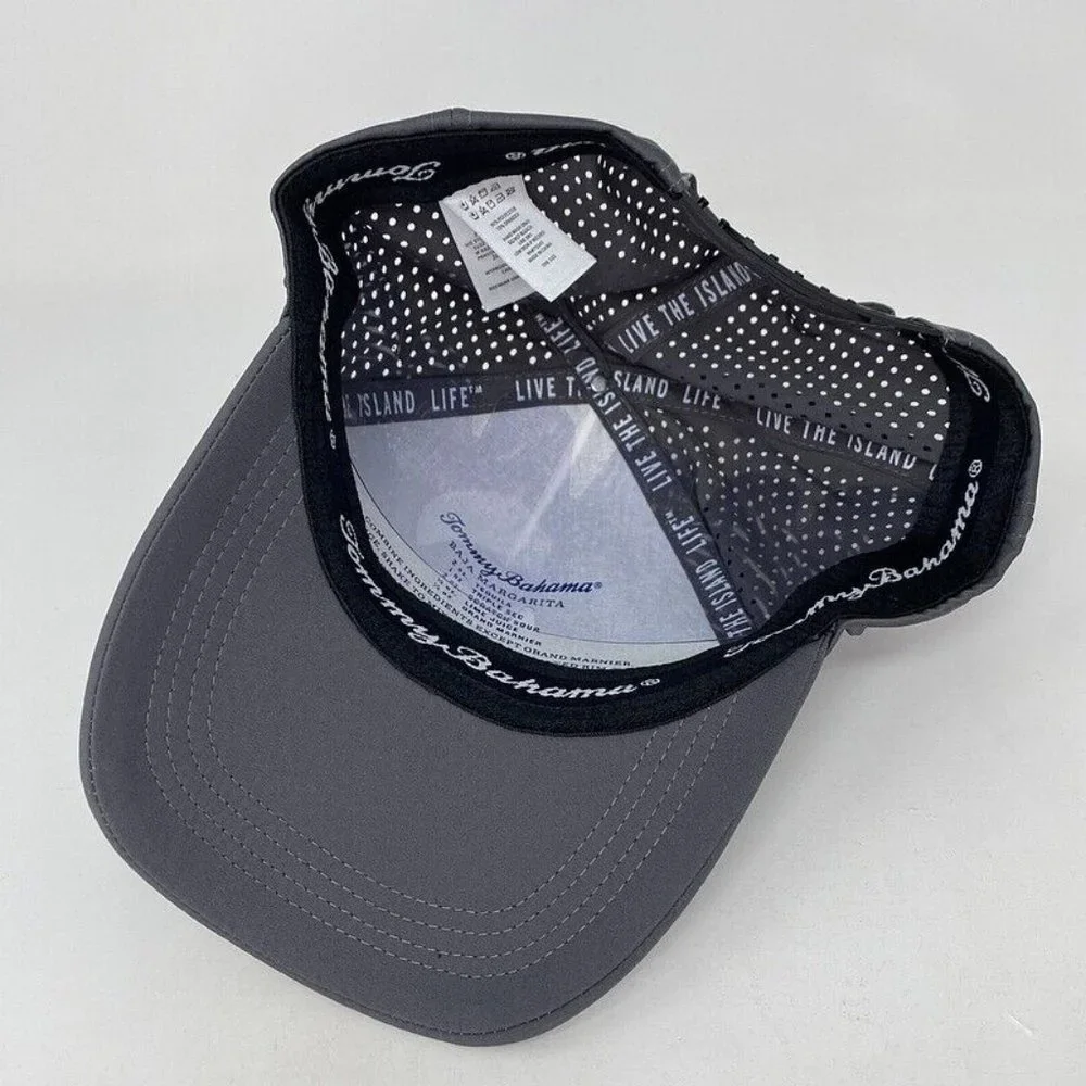 Tommy Bahama Golf Snapback Performance Hat Gray Marlin Fish Beach‎ Mens